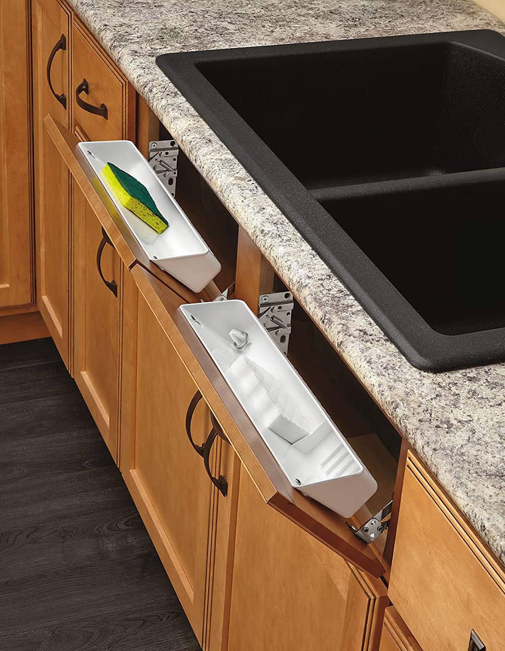 Kitchen tip out trays.