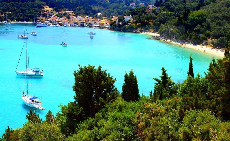 Crystal-clear waters of Paxos Island