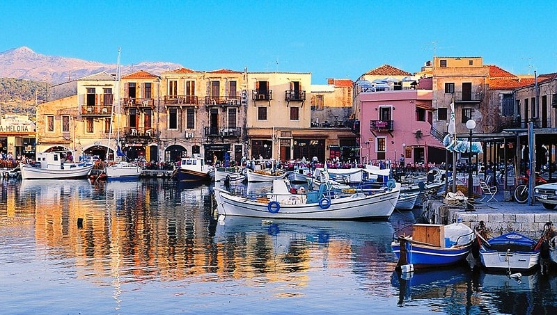 Beautiful harbour of Rethymnon