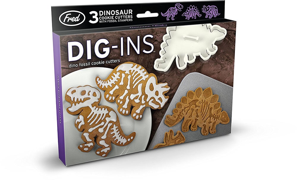 Dinosaurs-shaped cookie cutter.