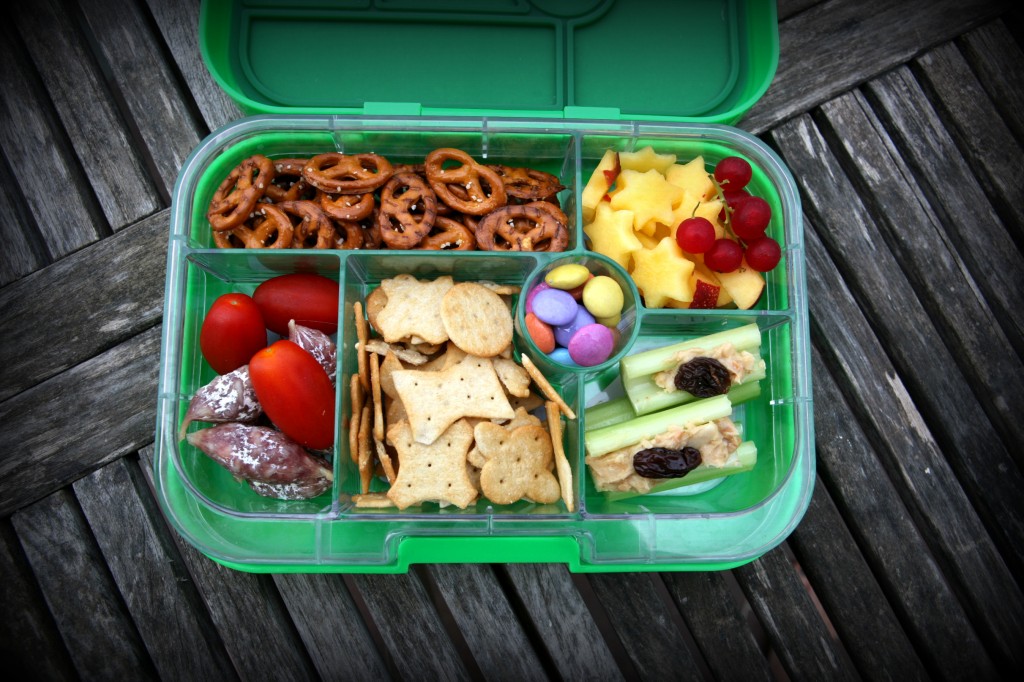 Travel box with snacks